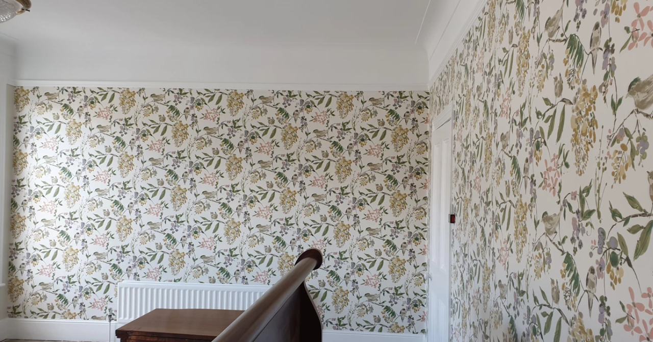 Modern wallpaper installation